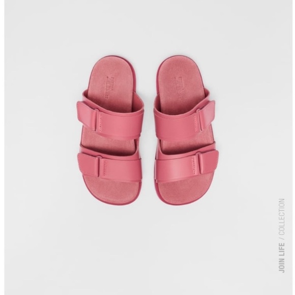 Zara Girls Leather Sandals - Picture 6 of 9
